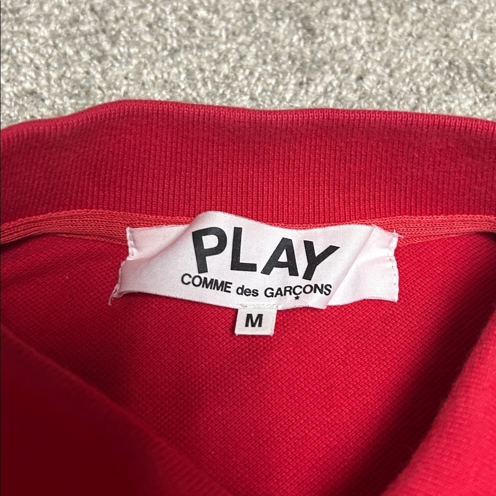 Vintage Comme De Garcos Classic Red Polo - Picture 3 of 5